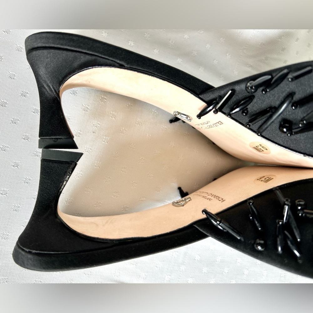Stylish Black Embellished Mules with heels, Melani x Damrich - Picture 13 of 16